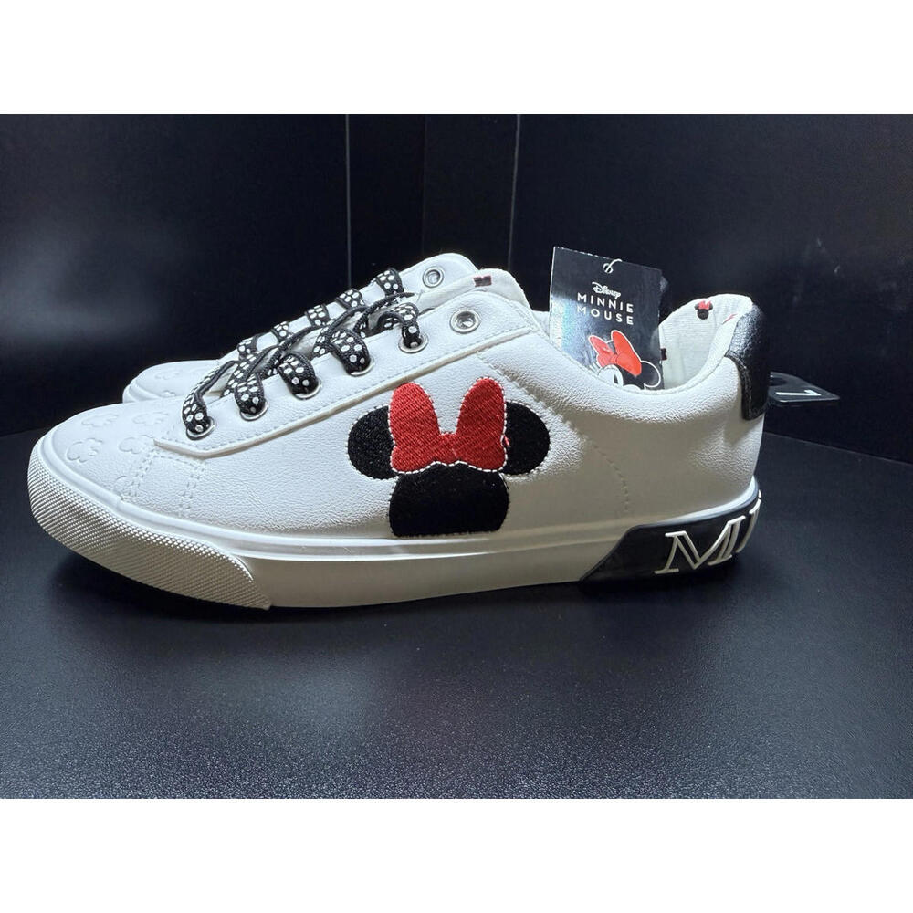 NEW Ground Up Disney Minnie Mouse Court Sneakers Women's Lace-Up SIZE 11